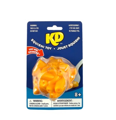 Imitation de Kraft Dinner sensoriel anti-stress à presser (8 ans et +)