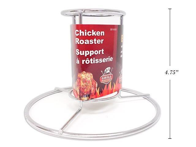 Rôtissoire à poulet sur une canette de bière