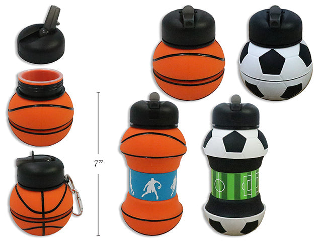 Bouteille d'eau 550 ml rétractable ballon de soccer ou basketball