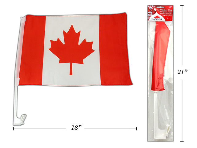 Drapeau de voiture du Canada 12 po x 18 po