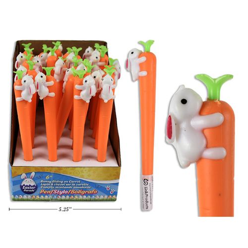 Stylo lapin sur carotte