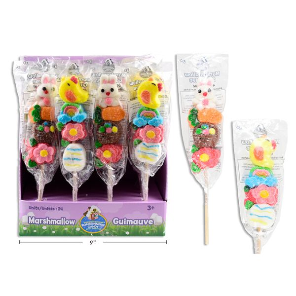 Brochette de bonbons à la guimauve de Pâques 45 g