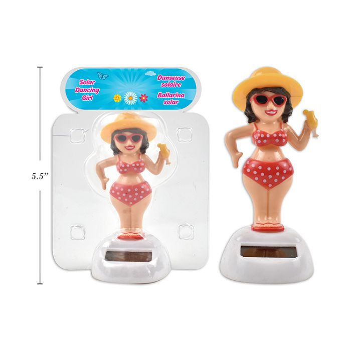 Dame en bikini solaire dansante