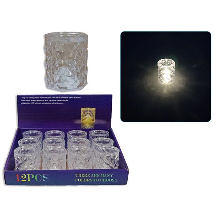 Chandelle lumineuse 3 po blanche