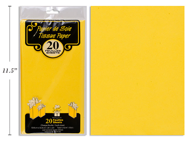 Papier de soie 20 po x 20 po (paquet de 20)