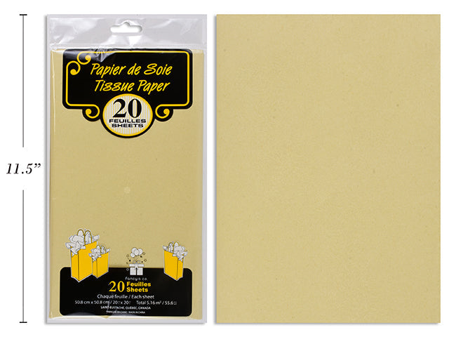 Papier de soie 20 po x 20 po (paquet de 20)