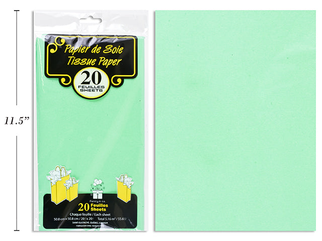 Papier de soie 20 po x 20 po (paquet de 20)
