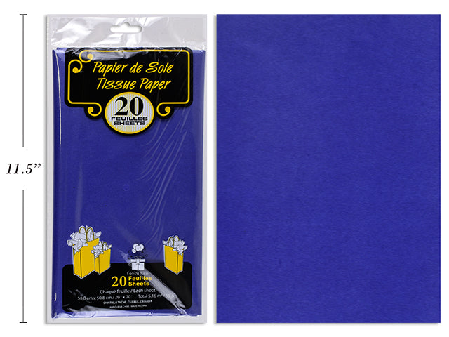 Papier de soie 20 po x 20 po (paquet de 20)