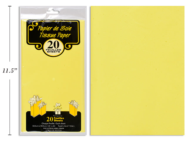 Papier de soie 20 po x 20 po (paquet de 20)