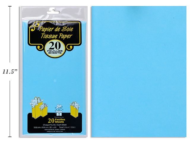 Papier de soie 20 po x 20 po (paquet de 20)