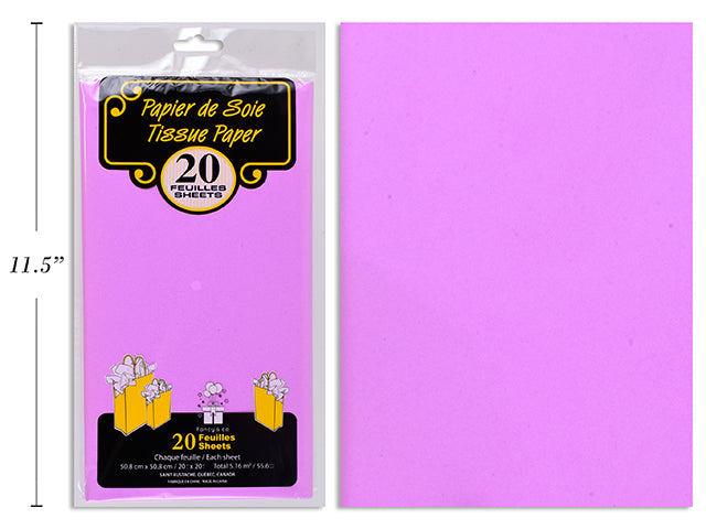 Papier de soie 20 po x 20 po (paquet de 20)