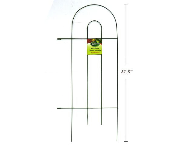 Clôture de jardin en métal 14,75 po x 31,5 po