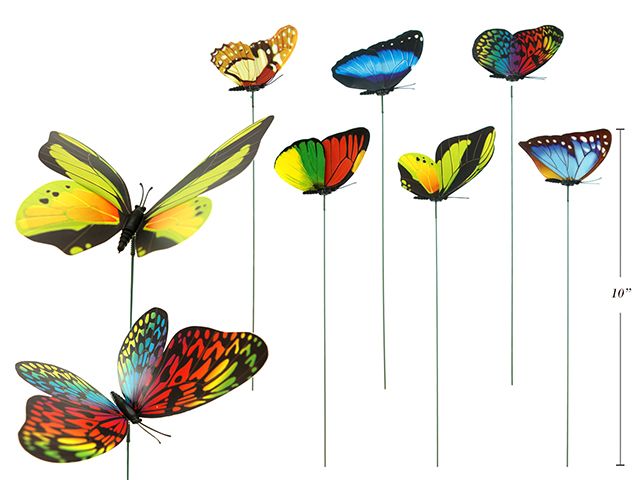 Piquet de jardin 10 po papillon