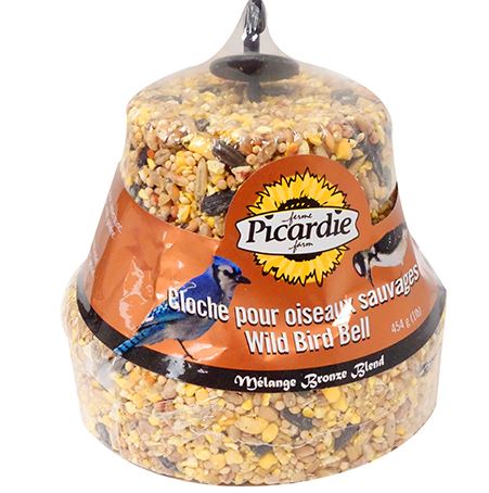 Cloche de graines 454 g pour oiseau sauvage