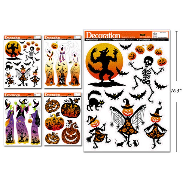 Autocollants statiques pour fenêtre Halloween
