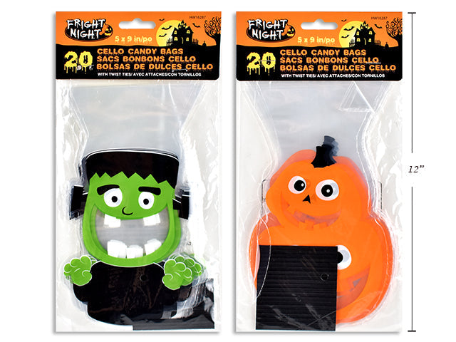 Sacs à bonbons cellophane 9 po x 5 po (x20)