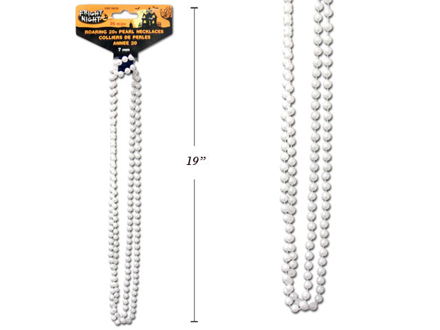 Collier de perles blanches 35 po