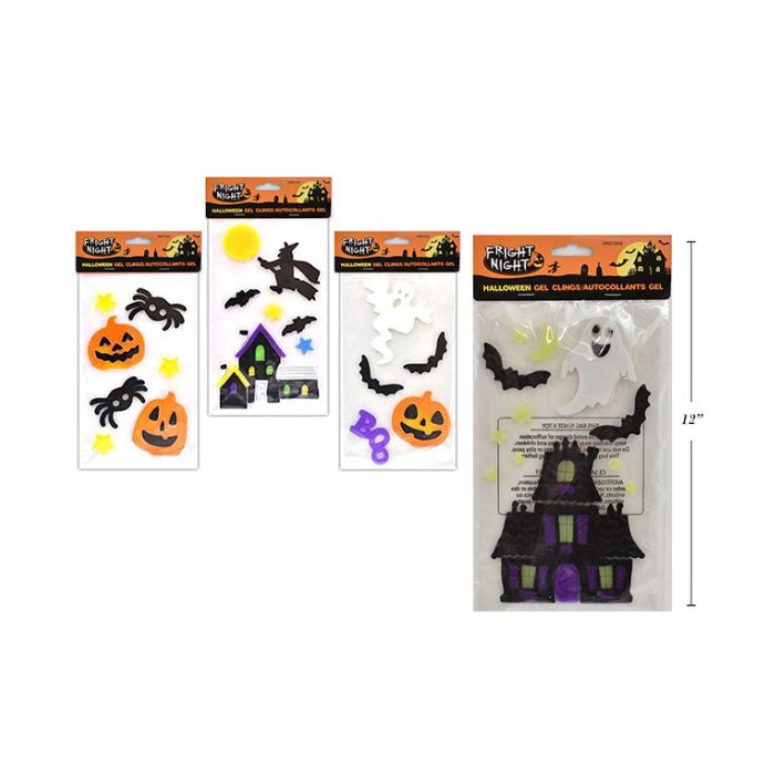 Décoration d'Halloween pour fenêtre en gel