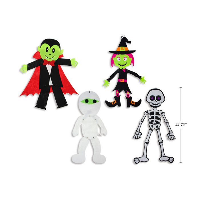 Personnage d'Halloween à suspendre en feutre 22,75 po