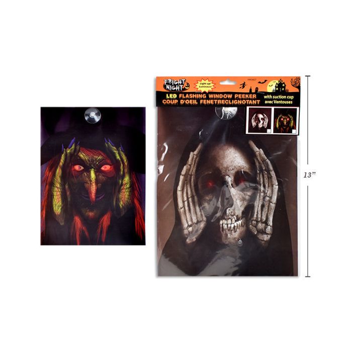 Décoration d'Halloween observateur clignotant 12,5 po x 9,75 po