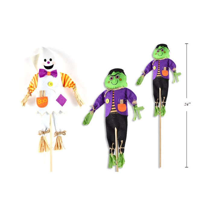 Personnage d'Halloween sur piquet 24 po
