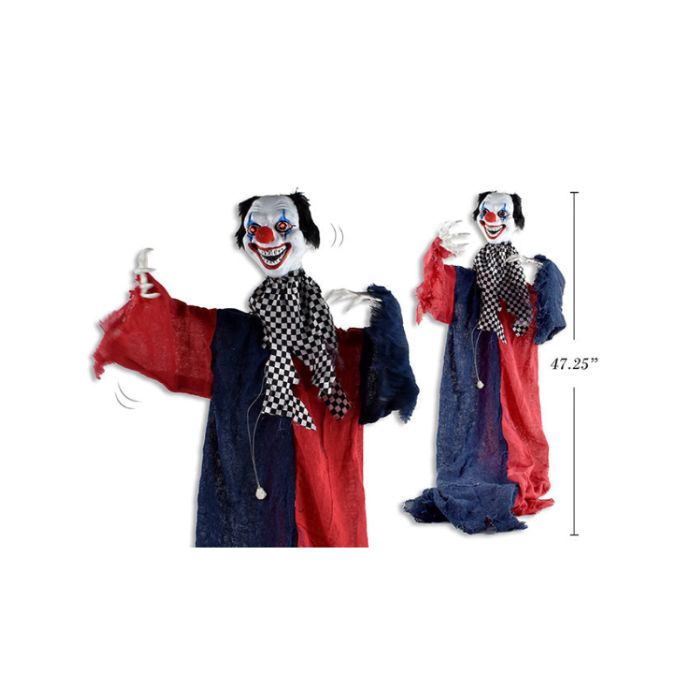 Clown animé son et lumière 47,25 po x 31,5 po