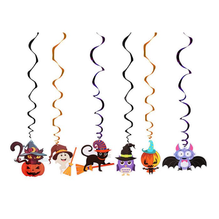 Décoration d'Halloween à suspendre (x6)