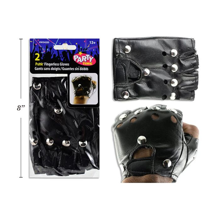 Gants sans doigts de motard (1 paire)
