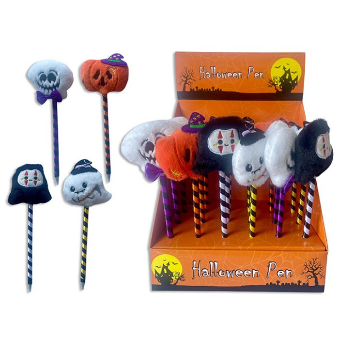 Stylo 7,8 po avec personnage d'Halloween en peluche
