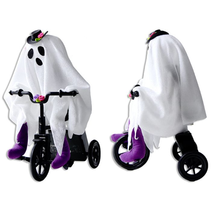 Fantôme sur tricycle 12,6 po animé