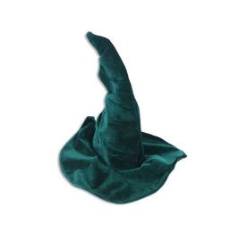Chapeau de sorcière en velours vert 23,2 po x 19,7 po