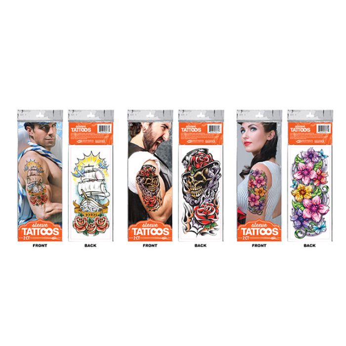 Tatouages pour le bras (paquet de 2)