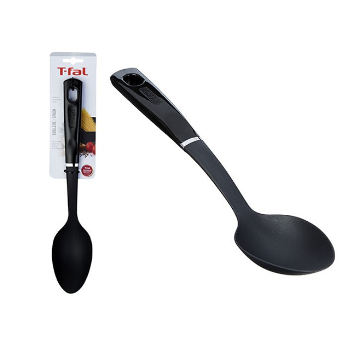 Cuillère pleine en nylon noire T-Fal