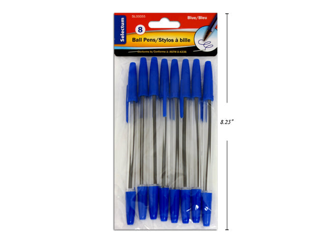 Stylo à bille Selectum bleu (paquet de 8)