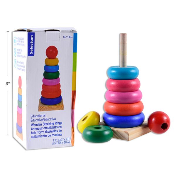 Jeu de bois animaux à empiler