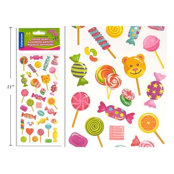 Autocollants parfumés bonbons (66 unités)