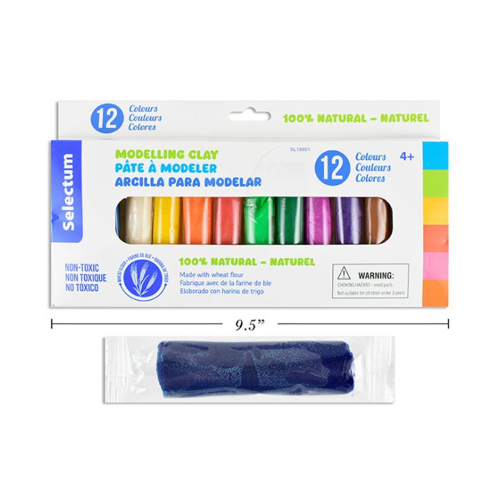 Pâte à modeler Selectum (12 couleurs)