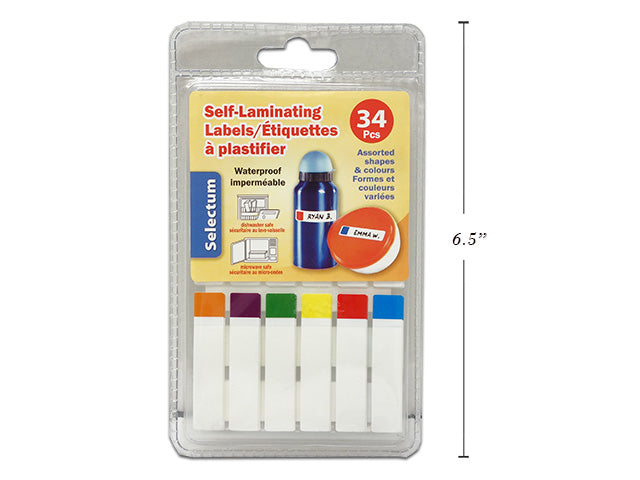 Étiquette autoplastifiante imperméable Selectum (paquet de 34)
