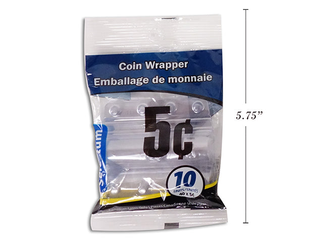 Emballage de monnaie en plastique Selectum (paquet de 10)