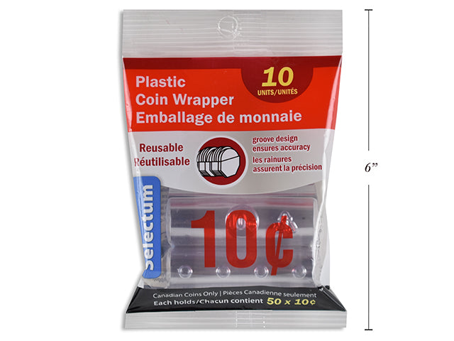 Emballage de monnaie en plastique Selectum (paquet de 10)