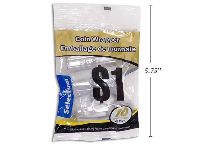 Emballage de monnaie en plastique Selectum (paquet de 10)