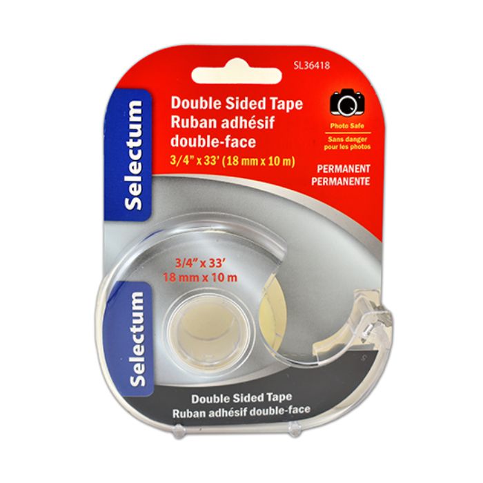 Ruban adhésif double face Selectum 18 mm x 10 m