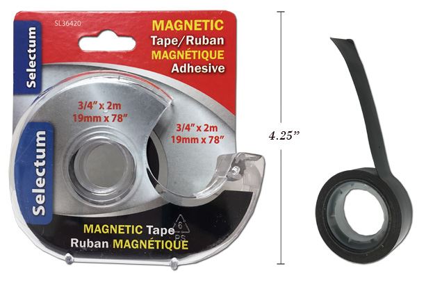 Ruban magnétique autocollante avec dévidoir