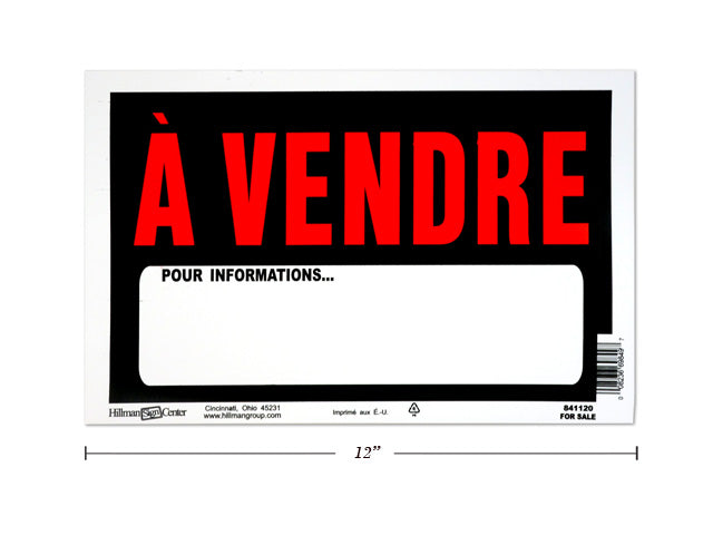 Affiche 8 po x 12 po à vendre