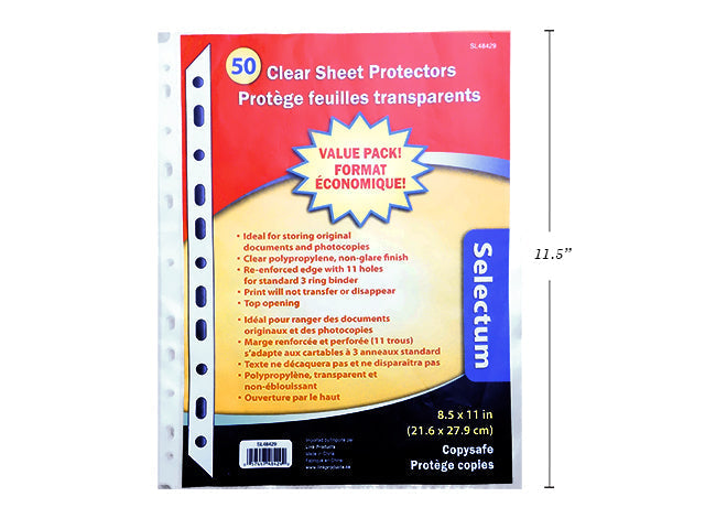 Pochette protectrice pour cartable Selectum (paquet de 50)