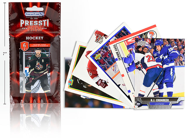 Carte à collectionner Hockey (paquet de 6)