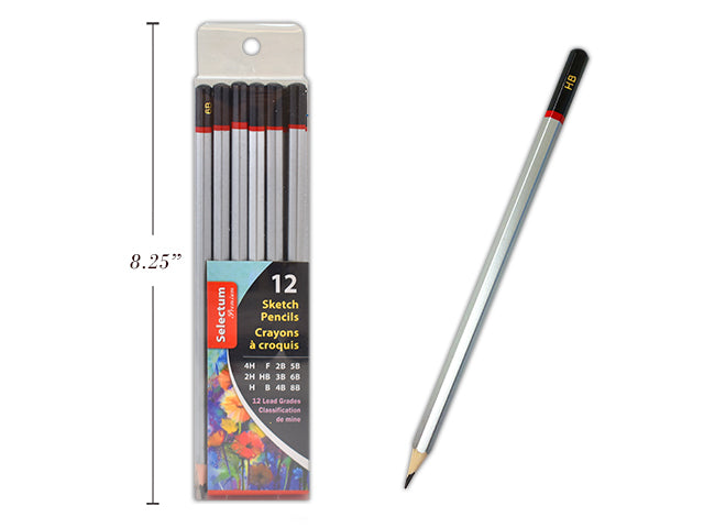 Crayon à esquisse Selectum (boîte de 12)