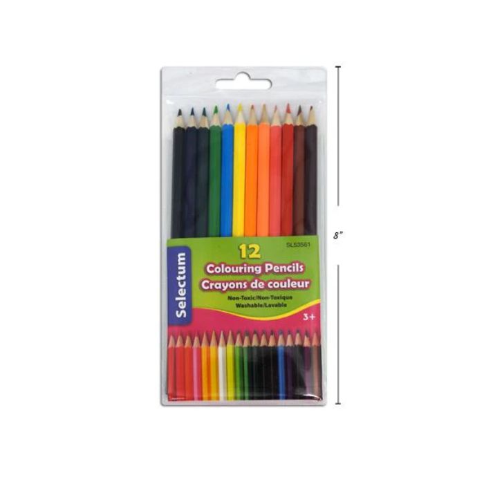 Crayon de couleur en bois Selectum (boîte de 12)