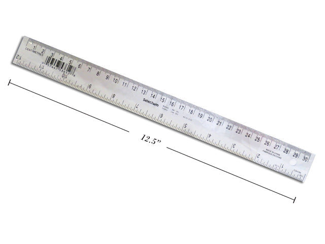 Règle 12 po (30 cm) en plastique clair flexible