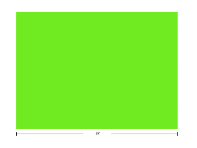 Carton 22 po x 28 po